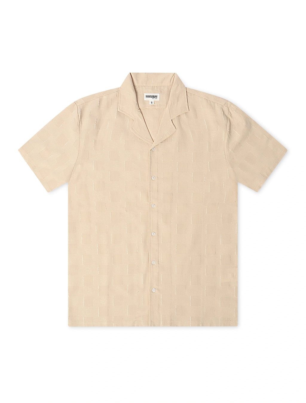 Denim Exchange Crochet Textured Button Up Shirt - Khaki