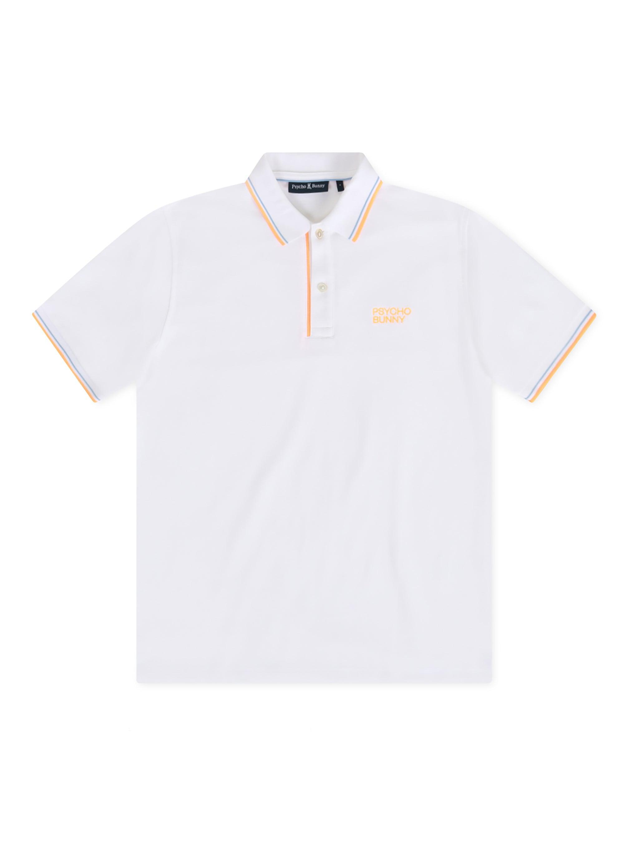 Psycho Bunny Wasterlo Pique Polo - White