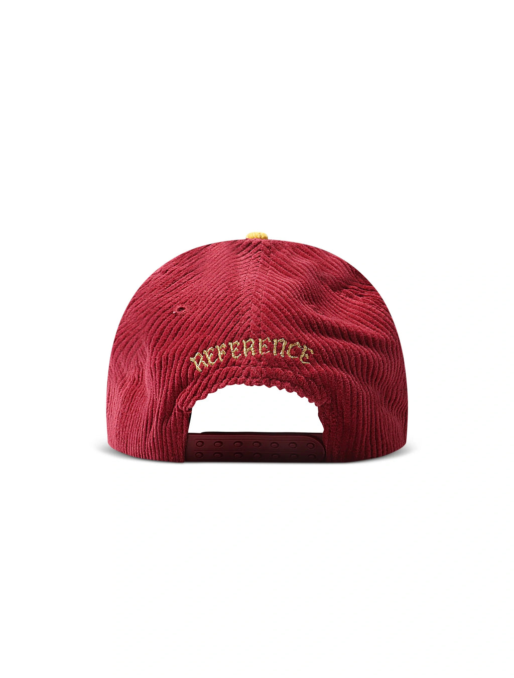Reference Paradise La Corduroy Hat - Burgundy/Yellow