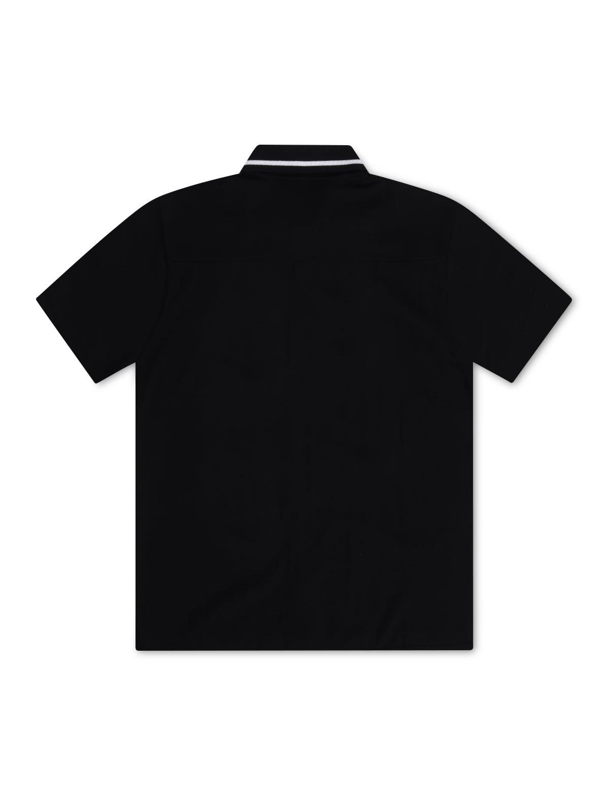Iceberg Knitted Polo Shirt - Black