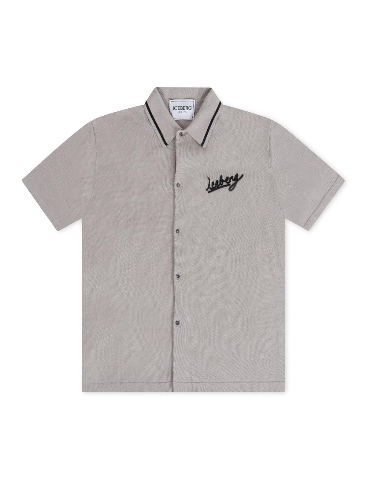 Iceberg Knitted Polo Shirt - Beige