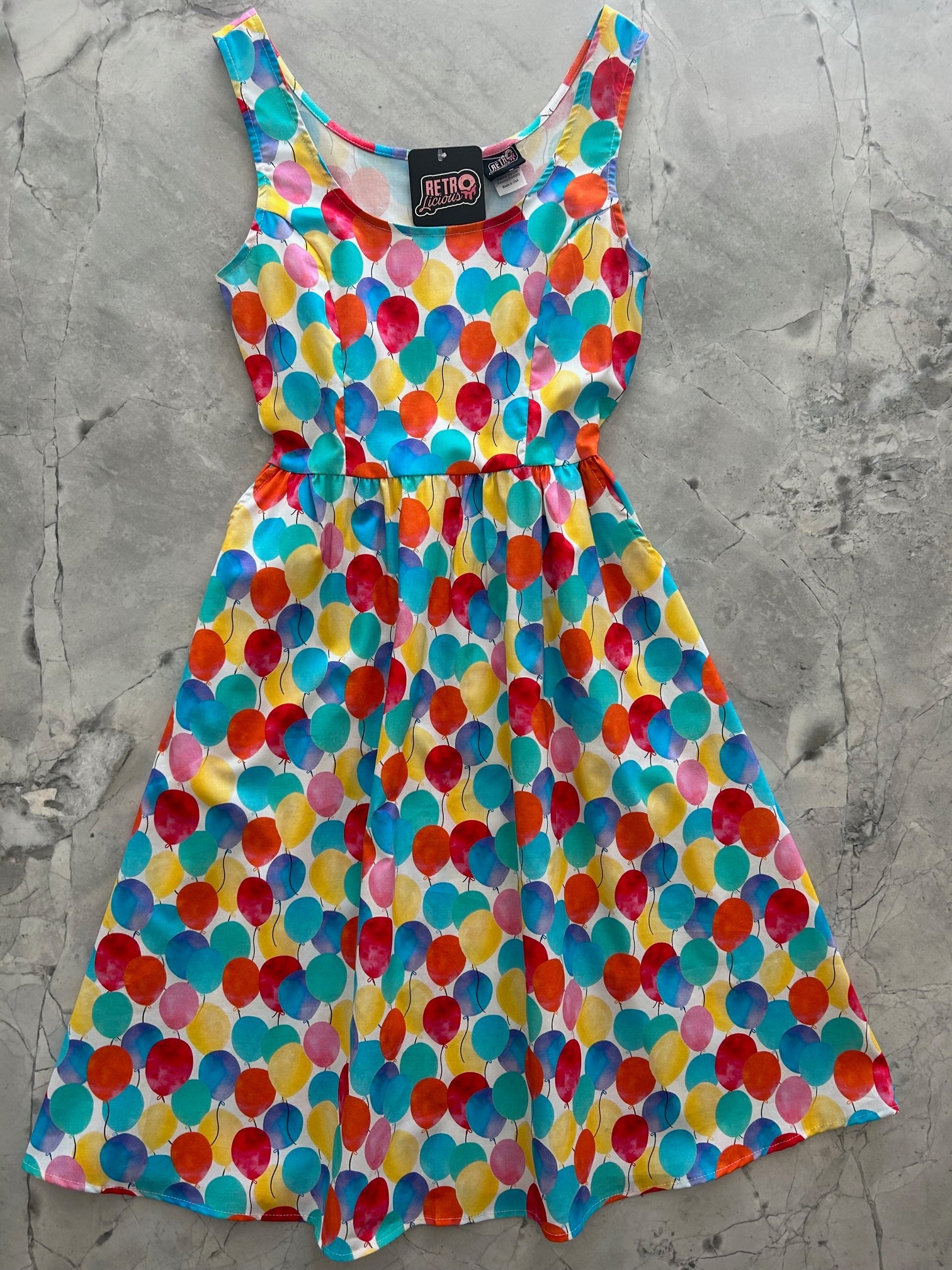 Balloons Fit & Flare Dress - Small only