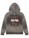 Sadboysaga Love is War Hoodie - Washed Black