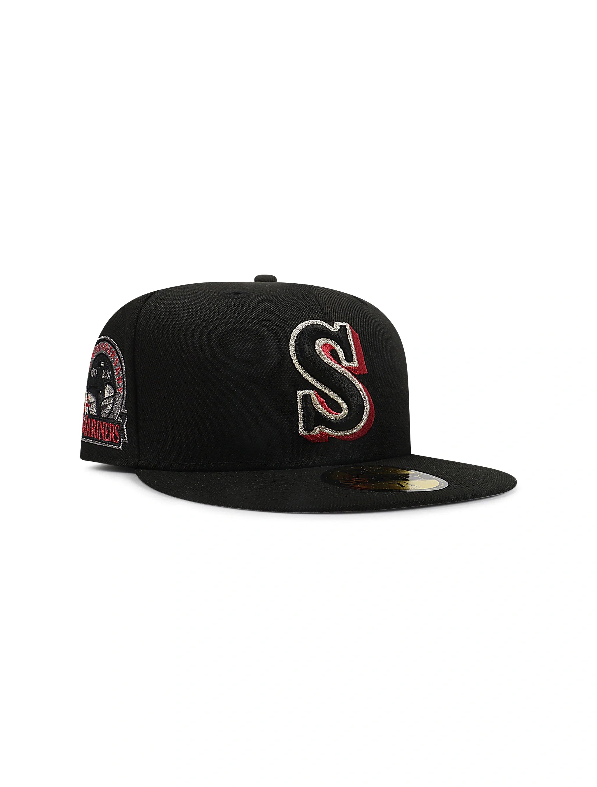 New Era 5950 Seattle Mariners 30th Anniversary Hat - Black/Red