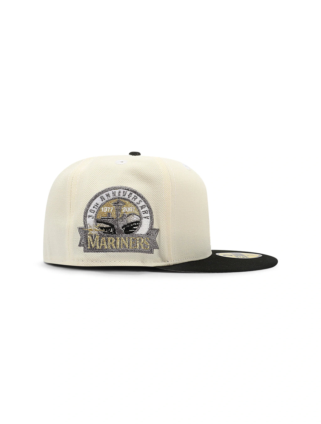 New Era 5950 Seattle Mariners 30th Anniversary Hat - Chrome/Gold