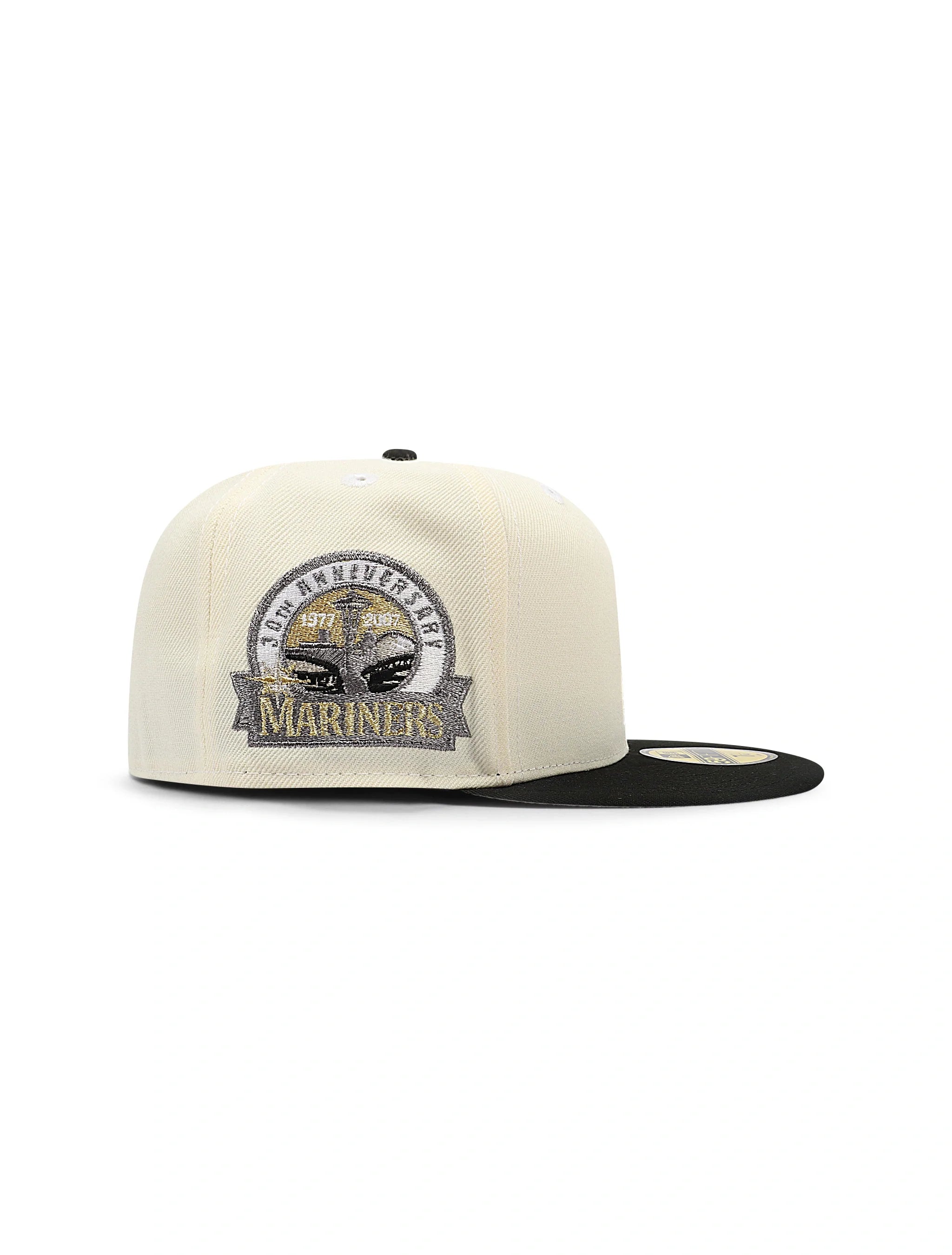New Era 5950 Seattle Mariners 30th Anniversary Hat - Chrome/Gold