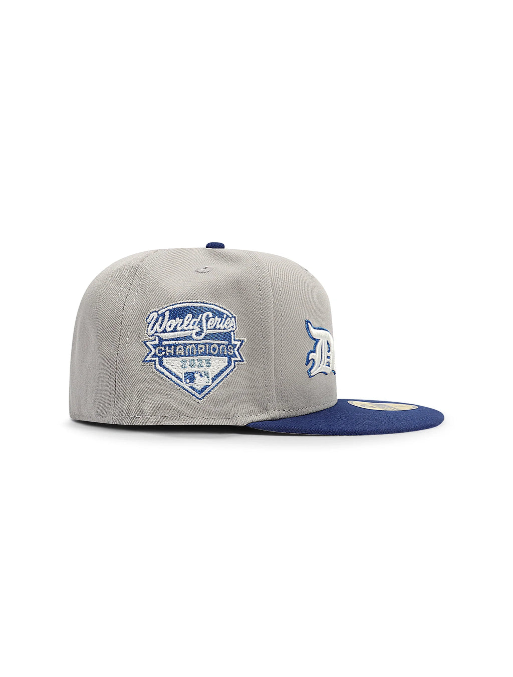 New Era 5950 Dodgers Champions Script Hat - Grey