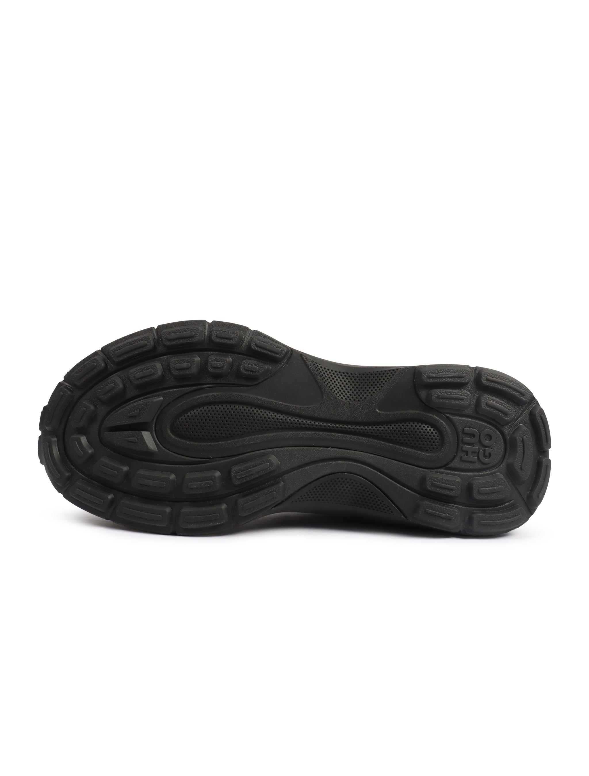 Hugo Boss Mens Trainers Leather Mesh - Black