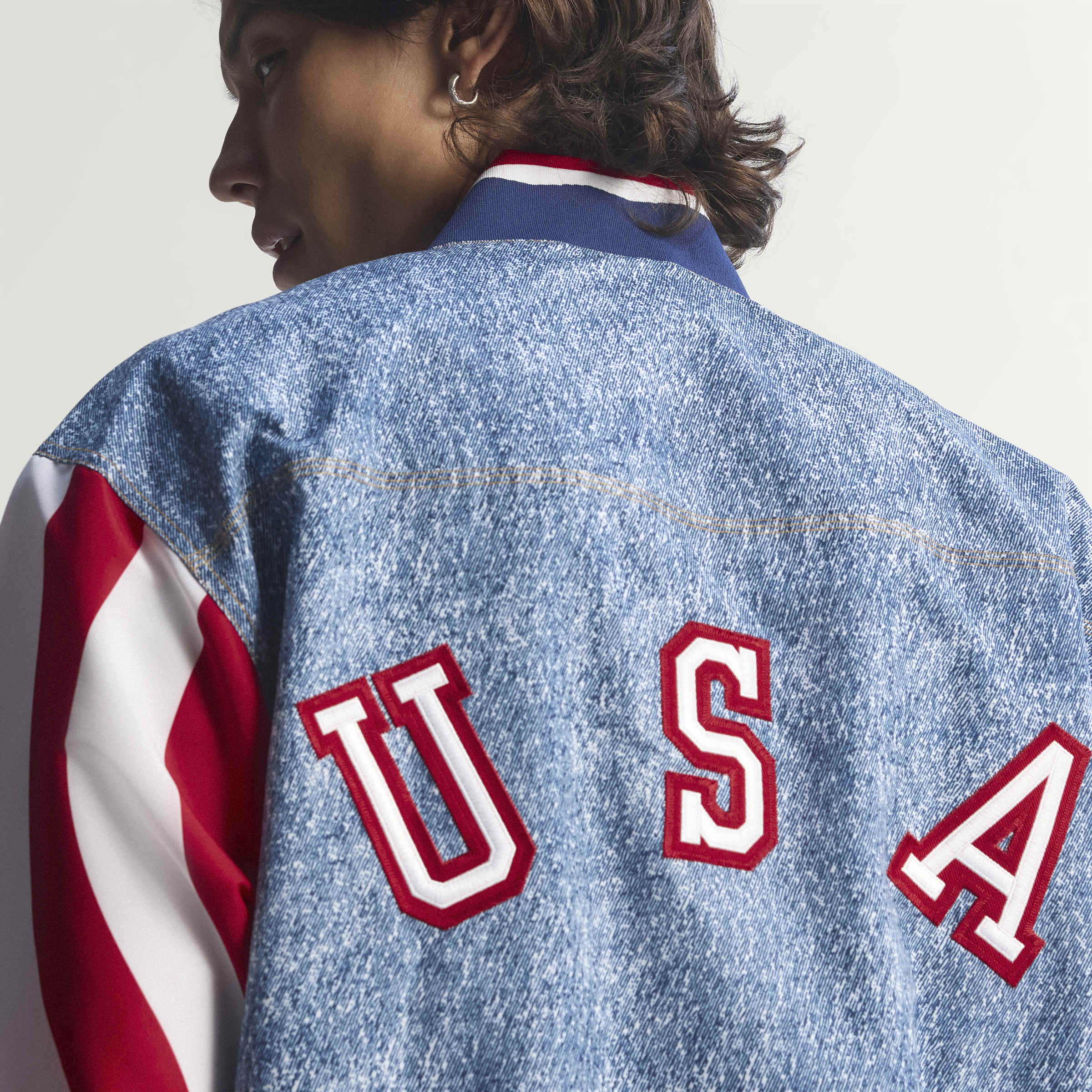 Adidas Mens Denim Graphic Track Jacket - Blue