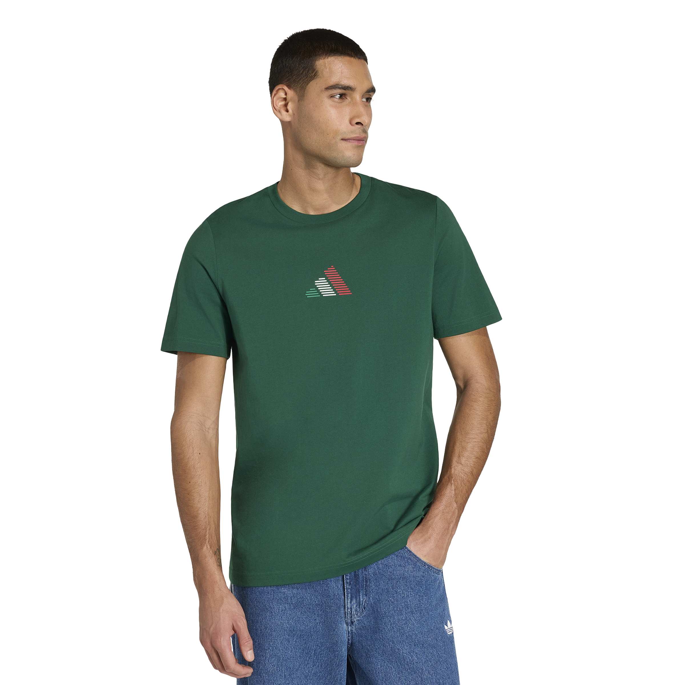 Adidas Mens Mexico Azteca Tee - Dark Green