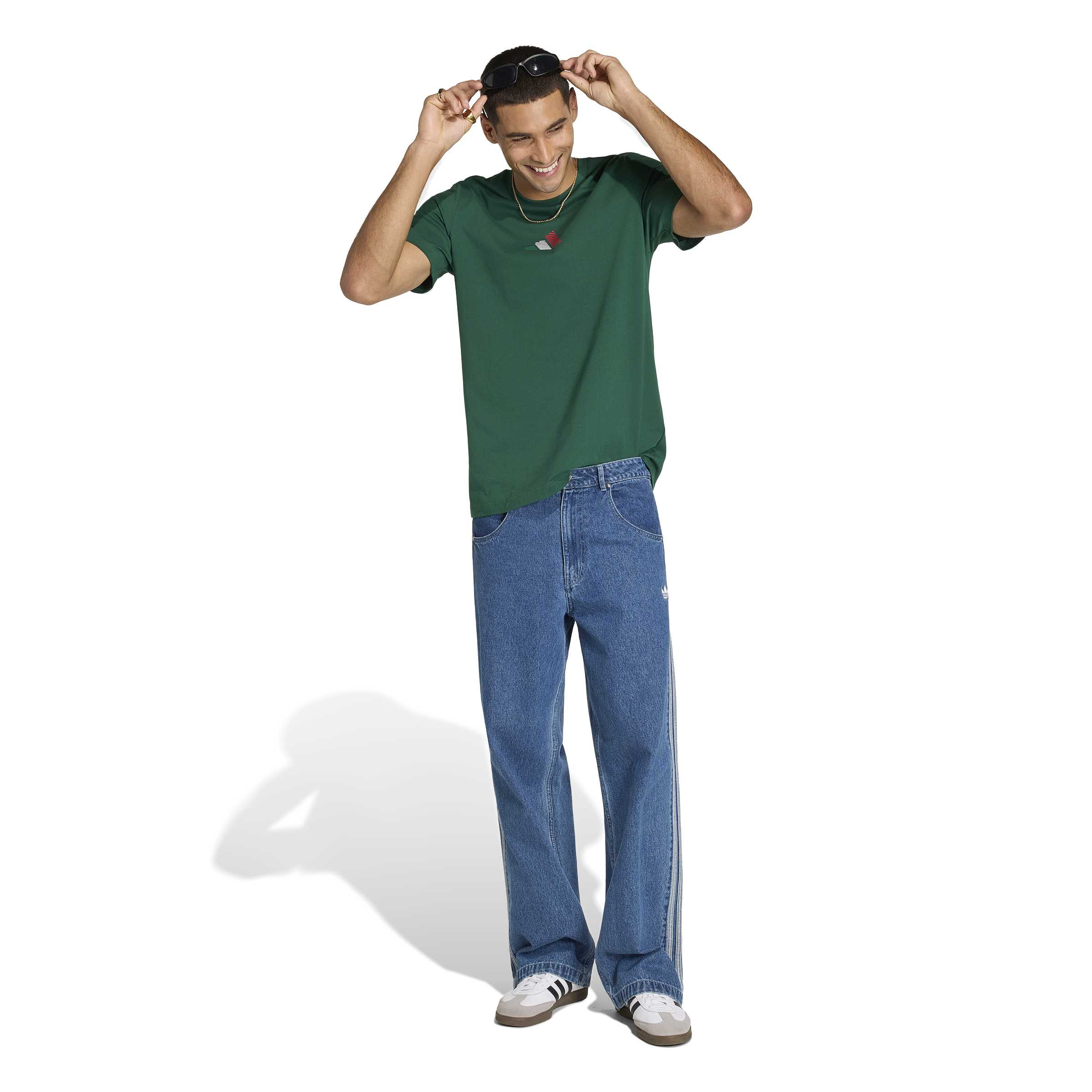 Adidas Mens Mexico Azteca Tee - Dark Green