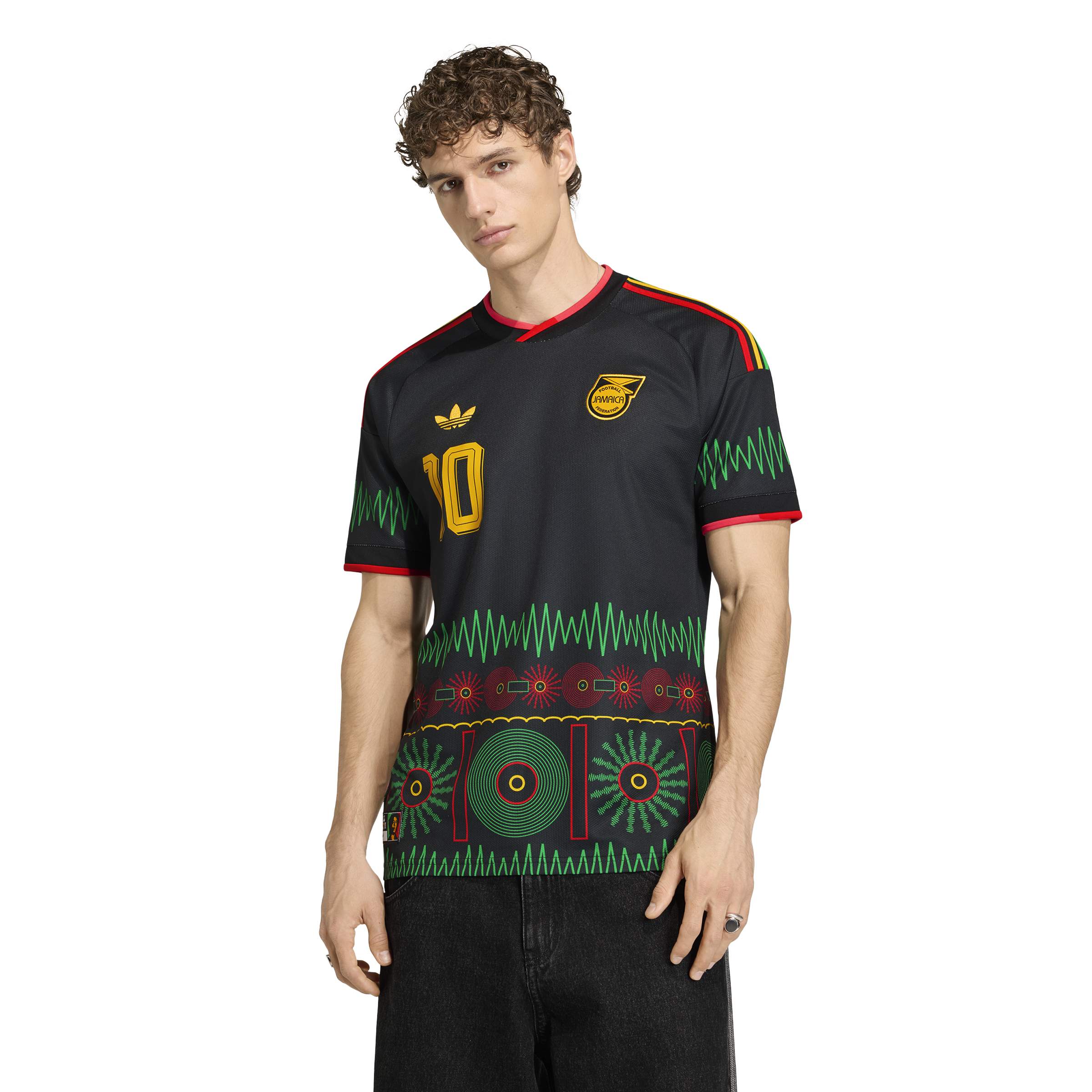 Adidas Mens Jamaica 26 x Bob Marley Away Jersey - Black