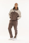 Kindred Rhinestone Track Suit - Brown/Khaki