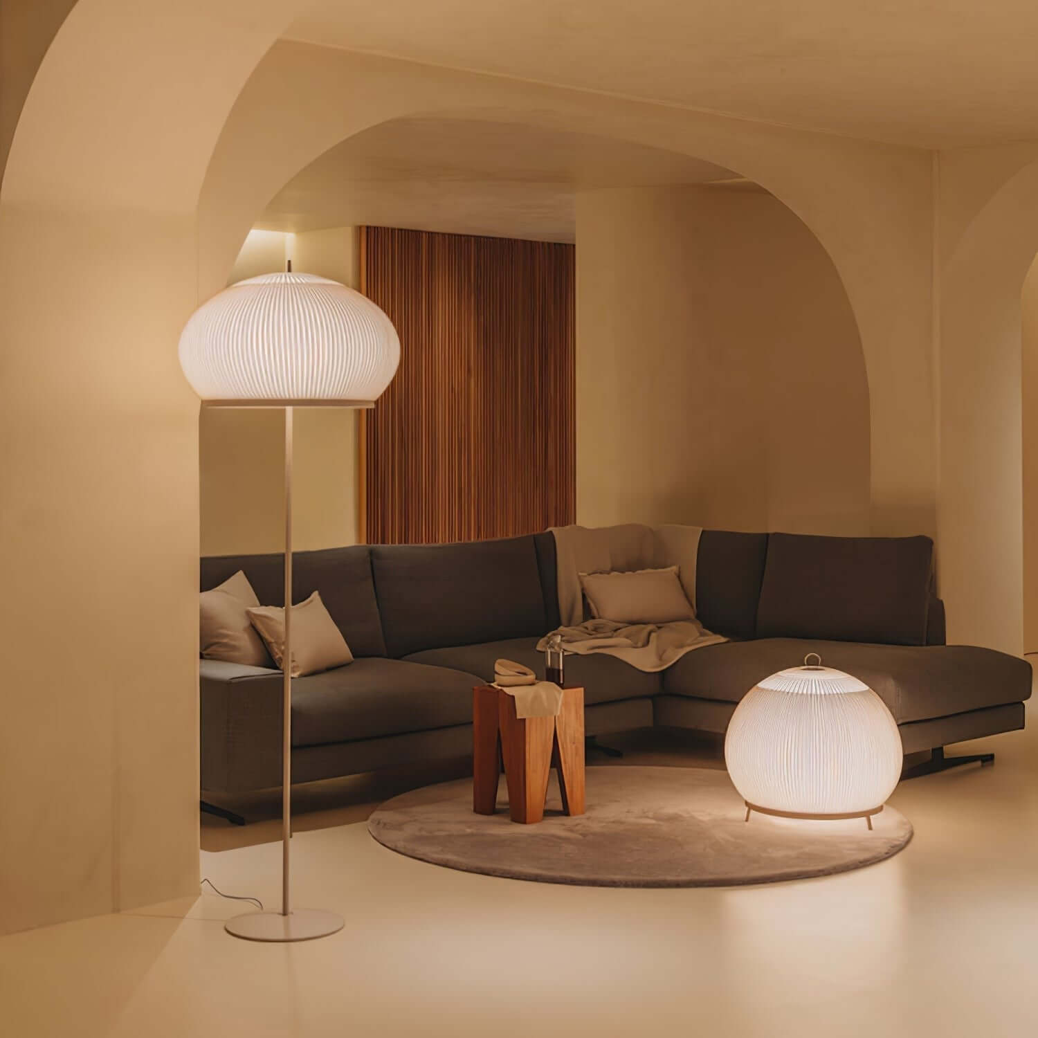 Knit Lantern Floor Lamp