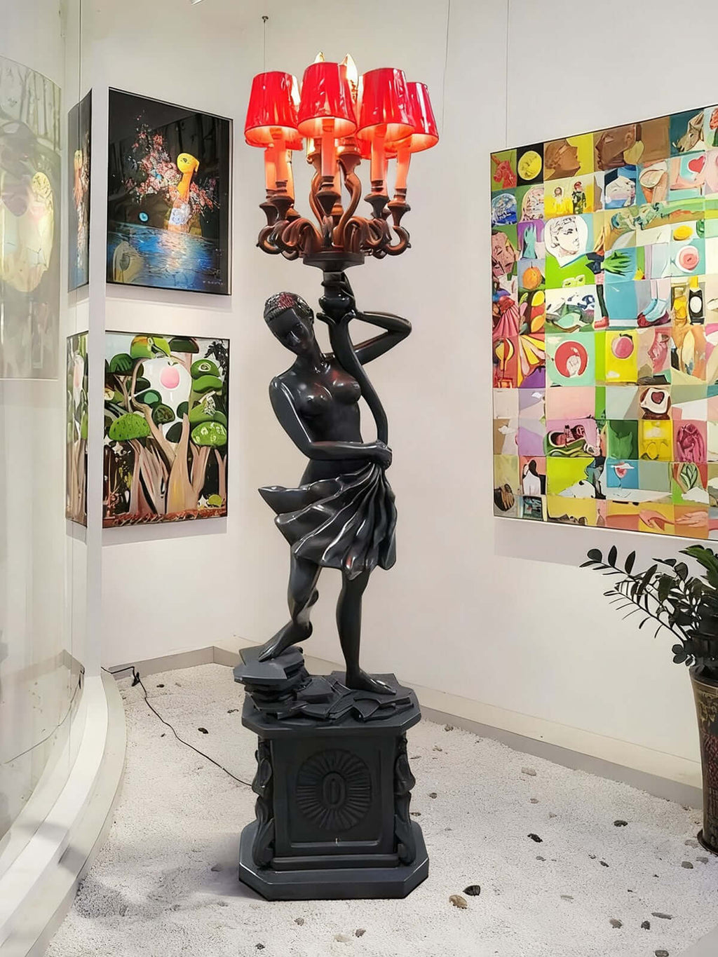 Krylon Sculpture Floor Lamp