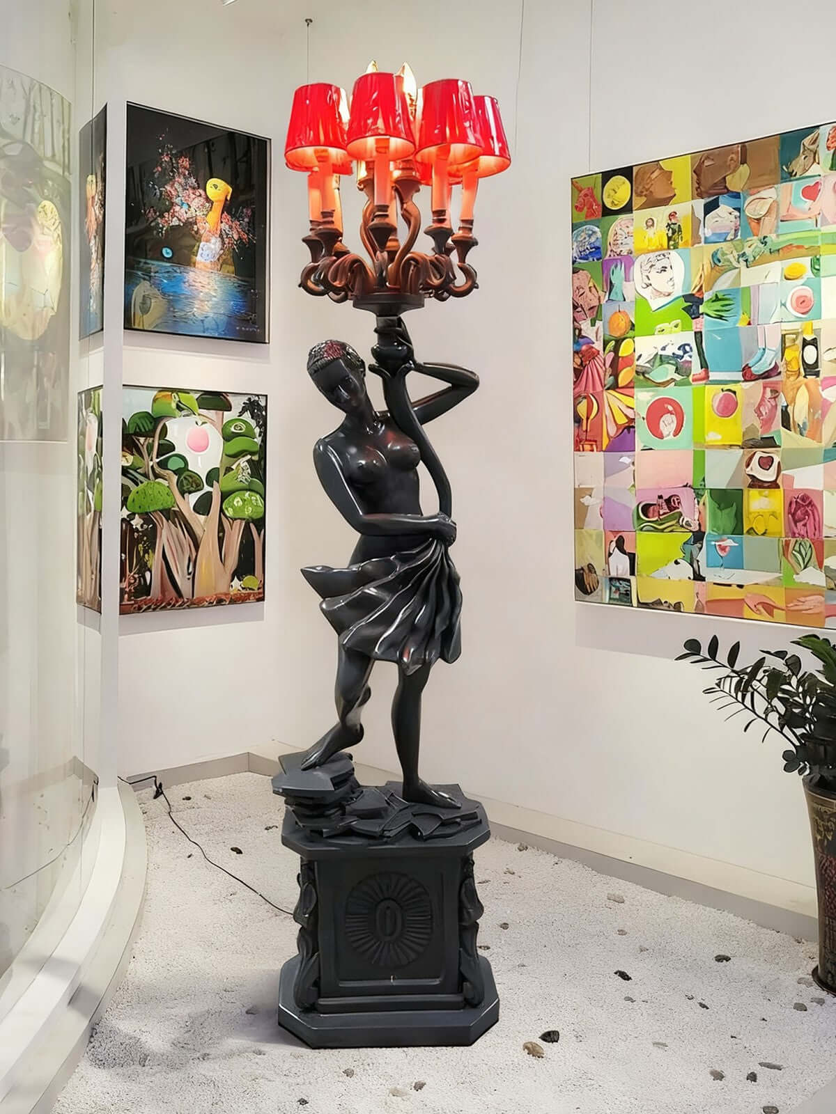 Krylon Sculpture Floor Lamp