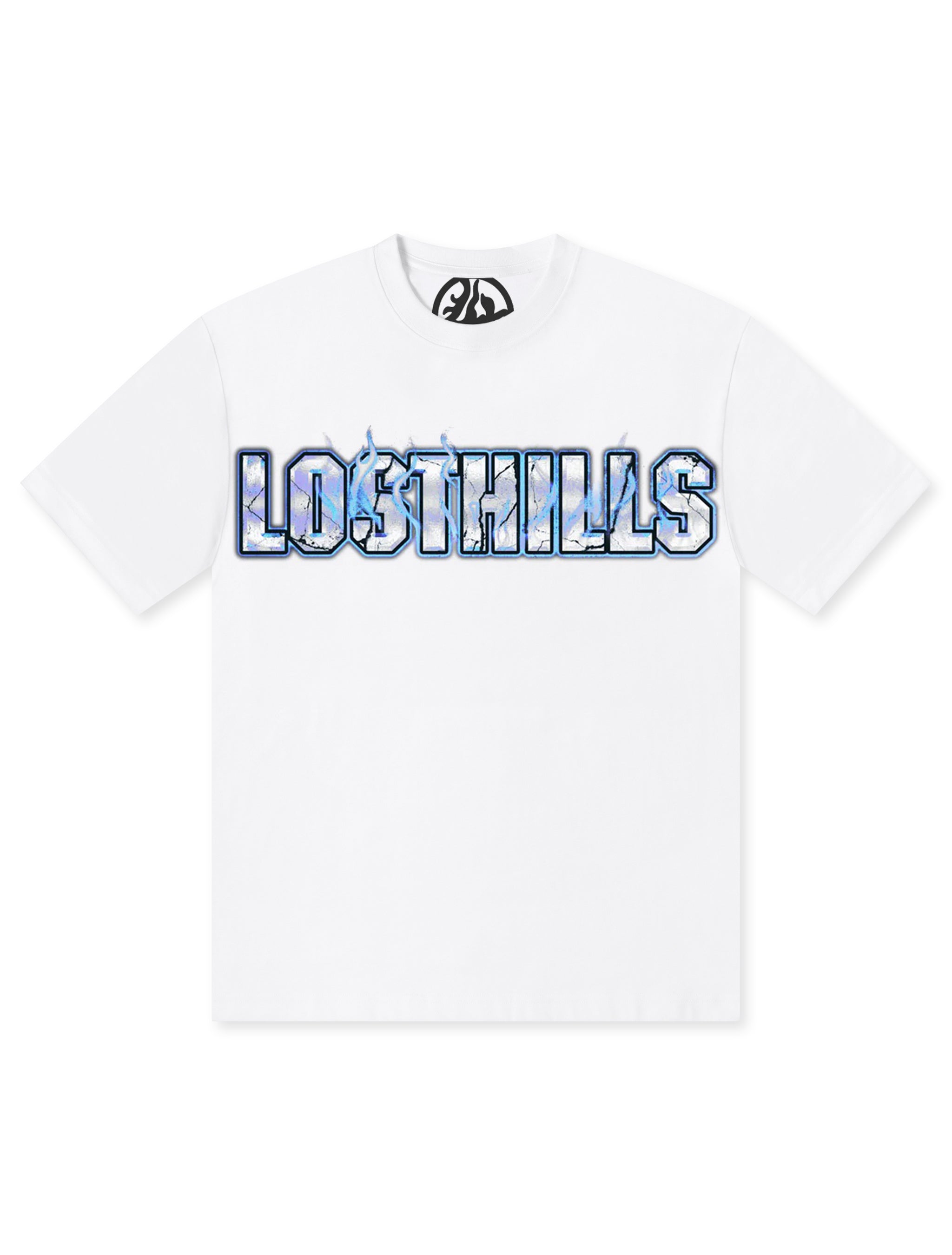 Losthills Inverted Logo Tee - White