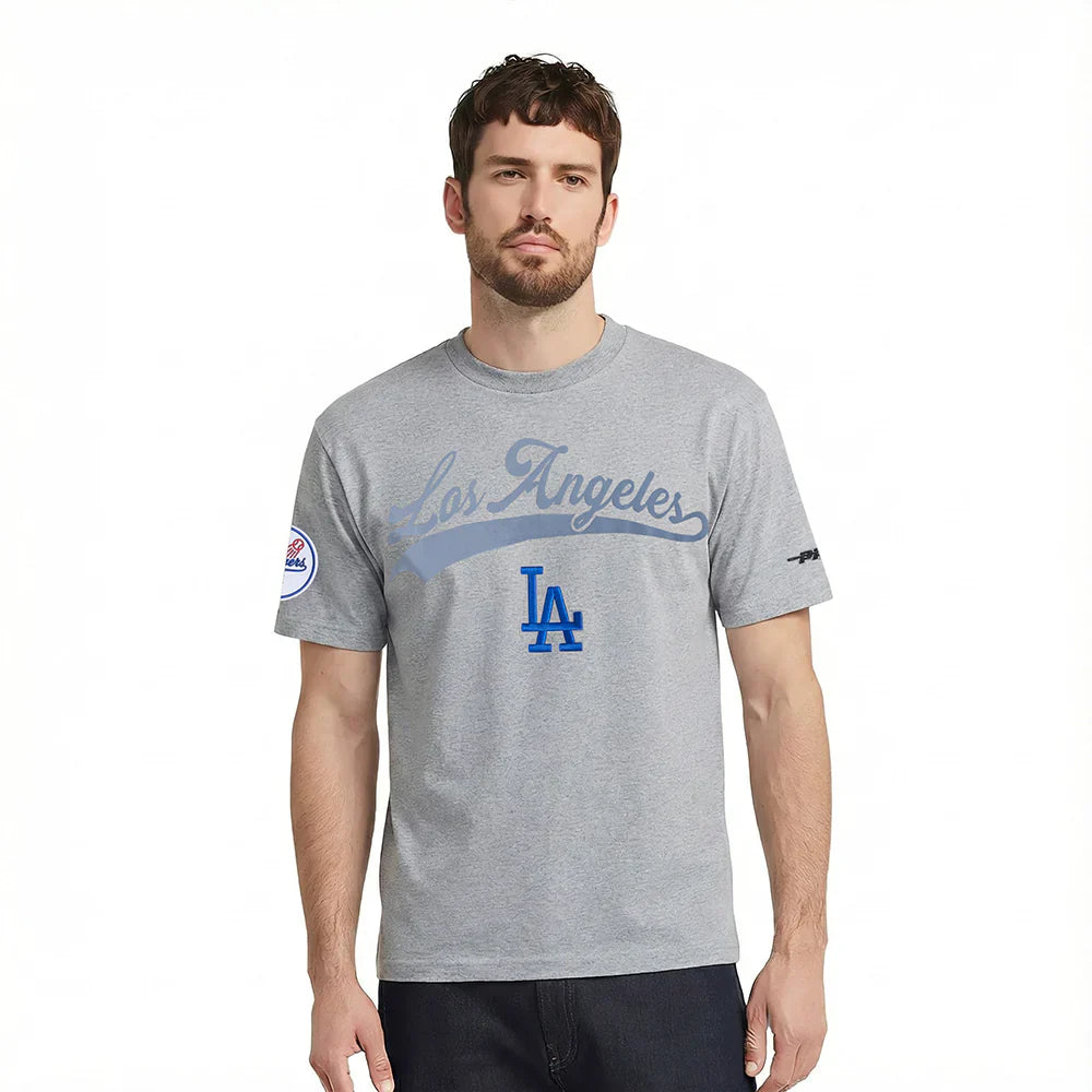 Pro Standard LA Dodgers Living Large Tee - Gray