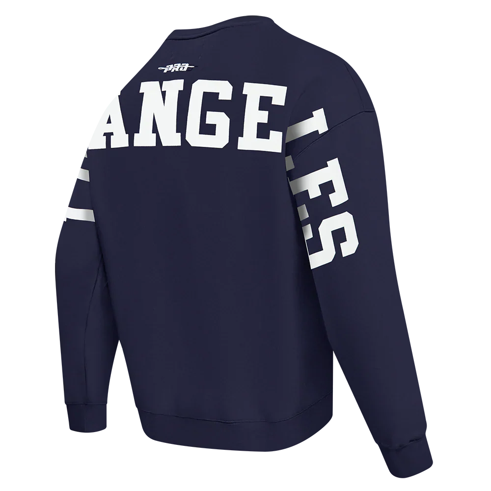 Pro Standard LA Dodgers Wingspan Drop Shoulder Crewneck - Midnight Navy