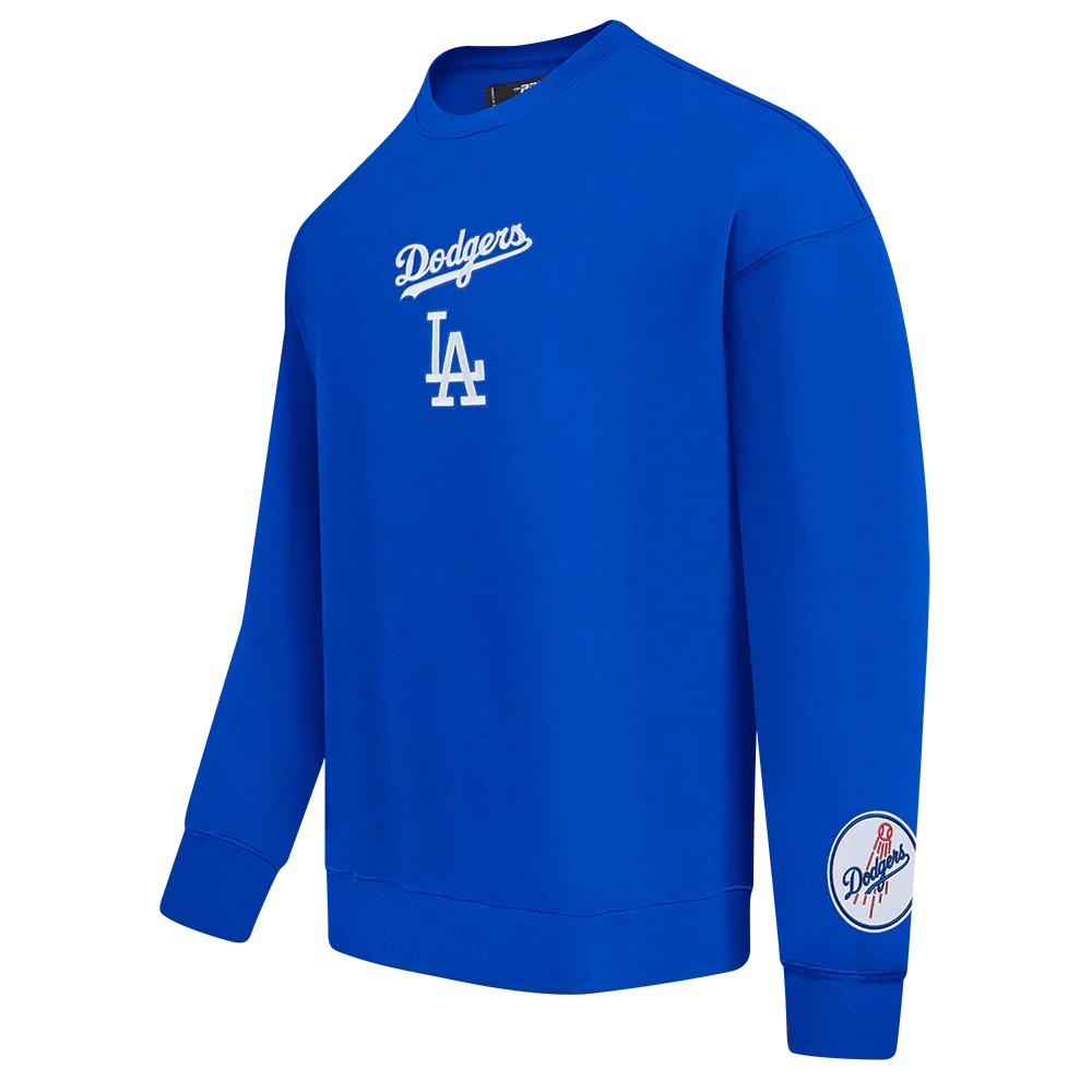 Pro Standard LA Dodgers Wingspan Drop Shoulder Crewneck - Royal Blue