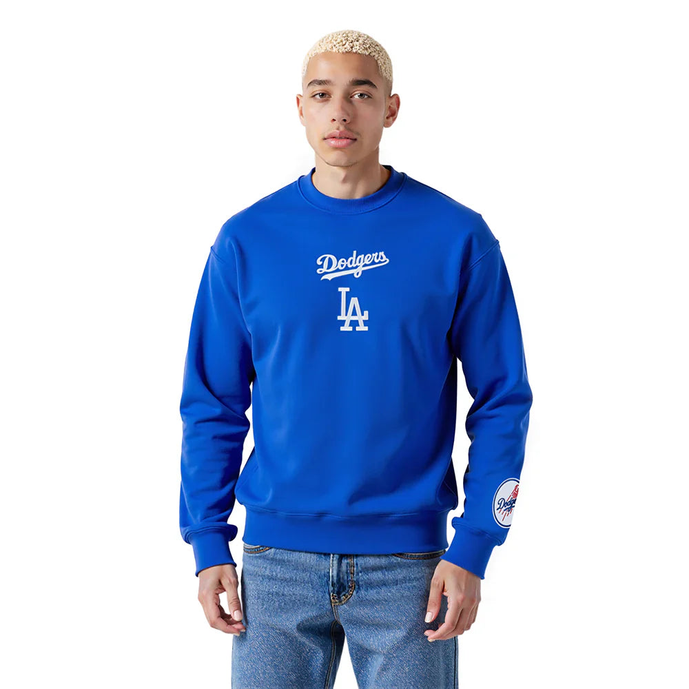Pro Standard LA Dodgers Wingspan Drop Shoulder Crewneck - Royal Blue