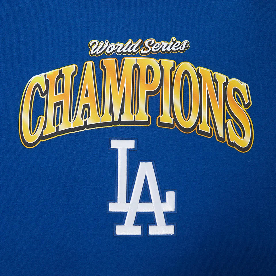 Pro Standard LA Dodgers World Series Fleece Hoodie - Royal Blue
