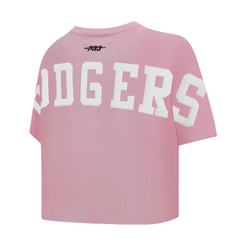 Pro Standard Womens LA Dodgers Wingspan Boxy Tee  - Pink