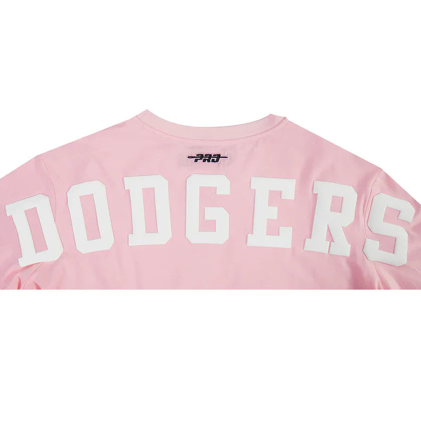 Pro Standard Womens LA Dodgers Wingspan Boxy Tee  - Pink