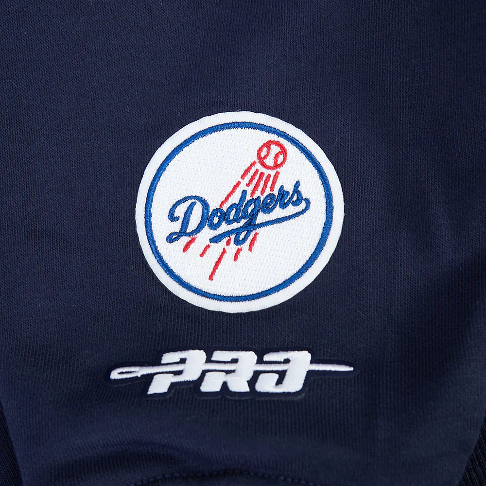 Pro Standard Womens LA Dodgers Cropped Wingspan Crewneck - Midnight Navy