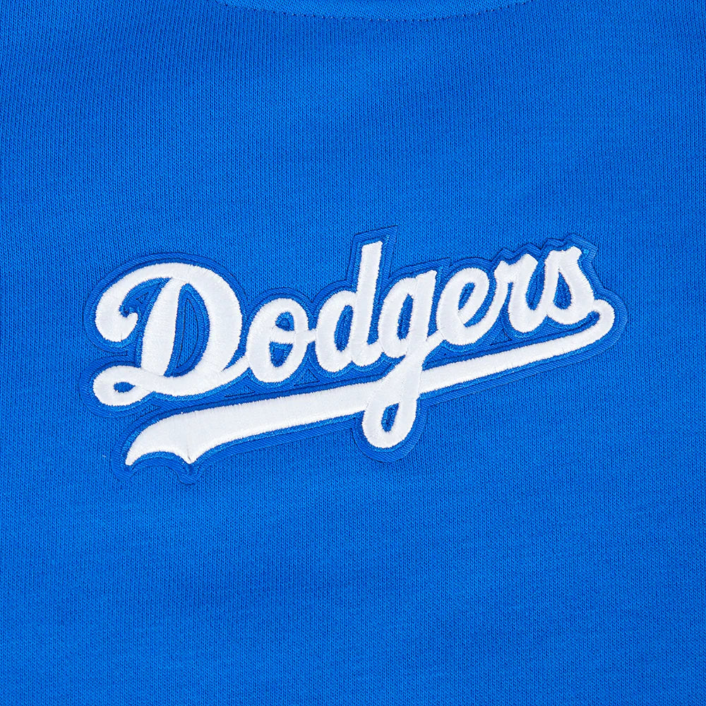 Pro Standard Womens LA Dodgers Cropped Wingspan Crewneck - Royal Blue