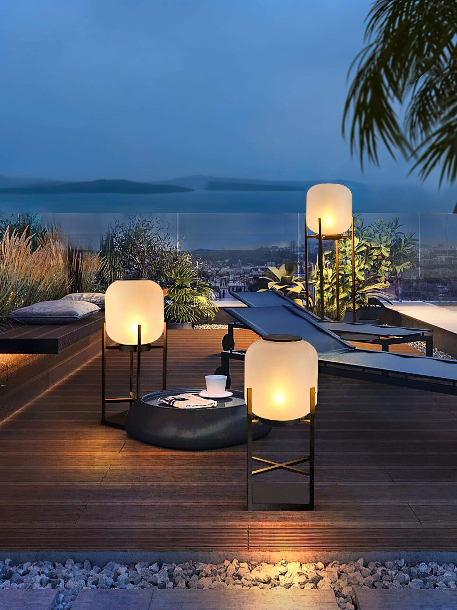 Lantern Outdoor Floor Lamp