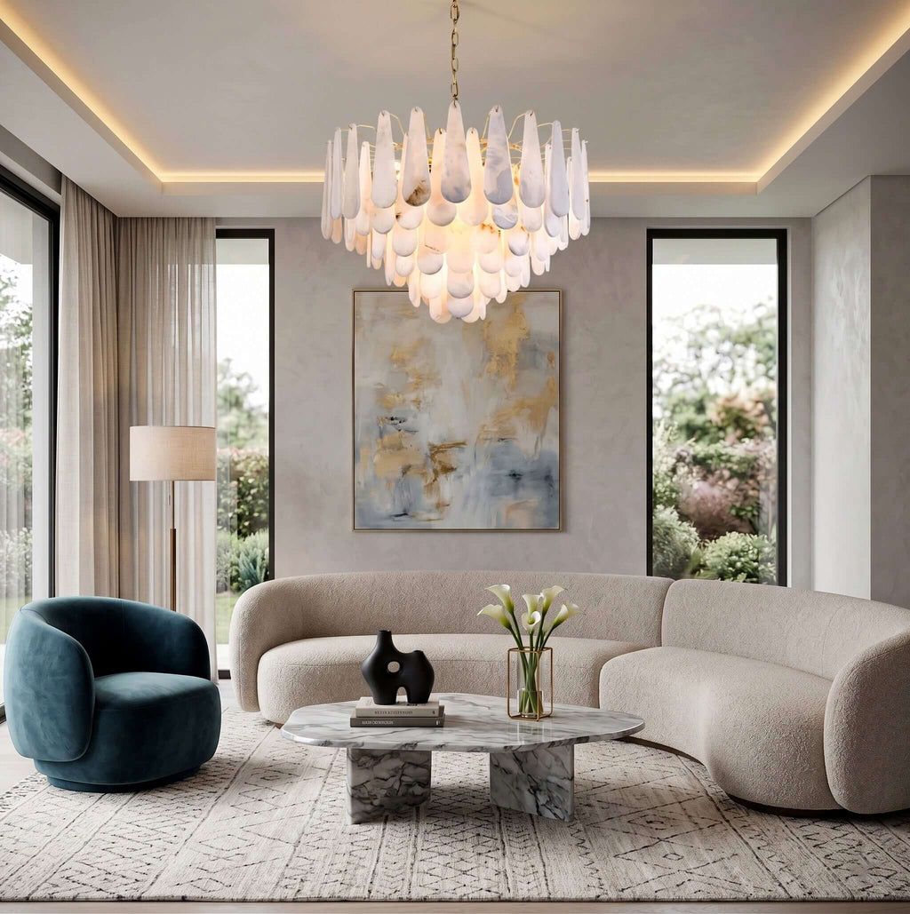Leon Alabaster Chandelier