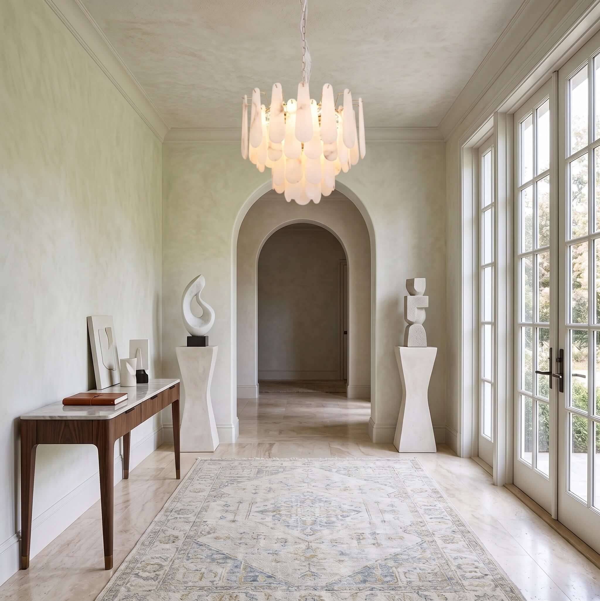 Leon Alabaster Chandelier