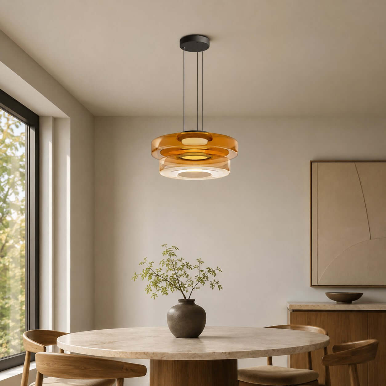Levels Glass Pendant Light