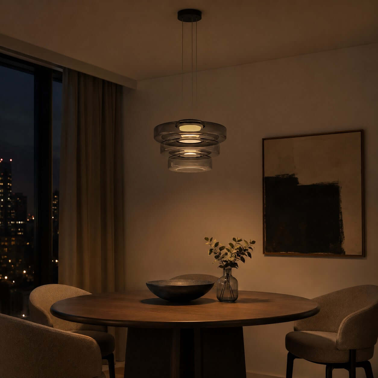 Levels Glass Pendant Light