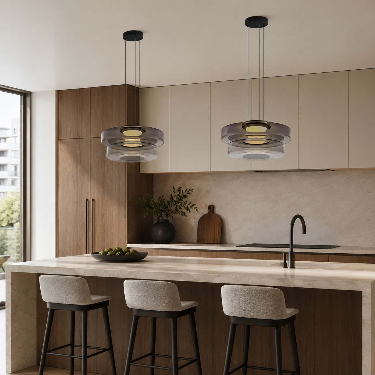 Levels Glass Pendant Light