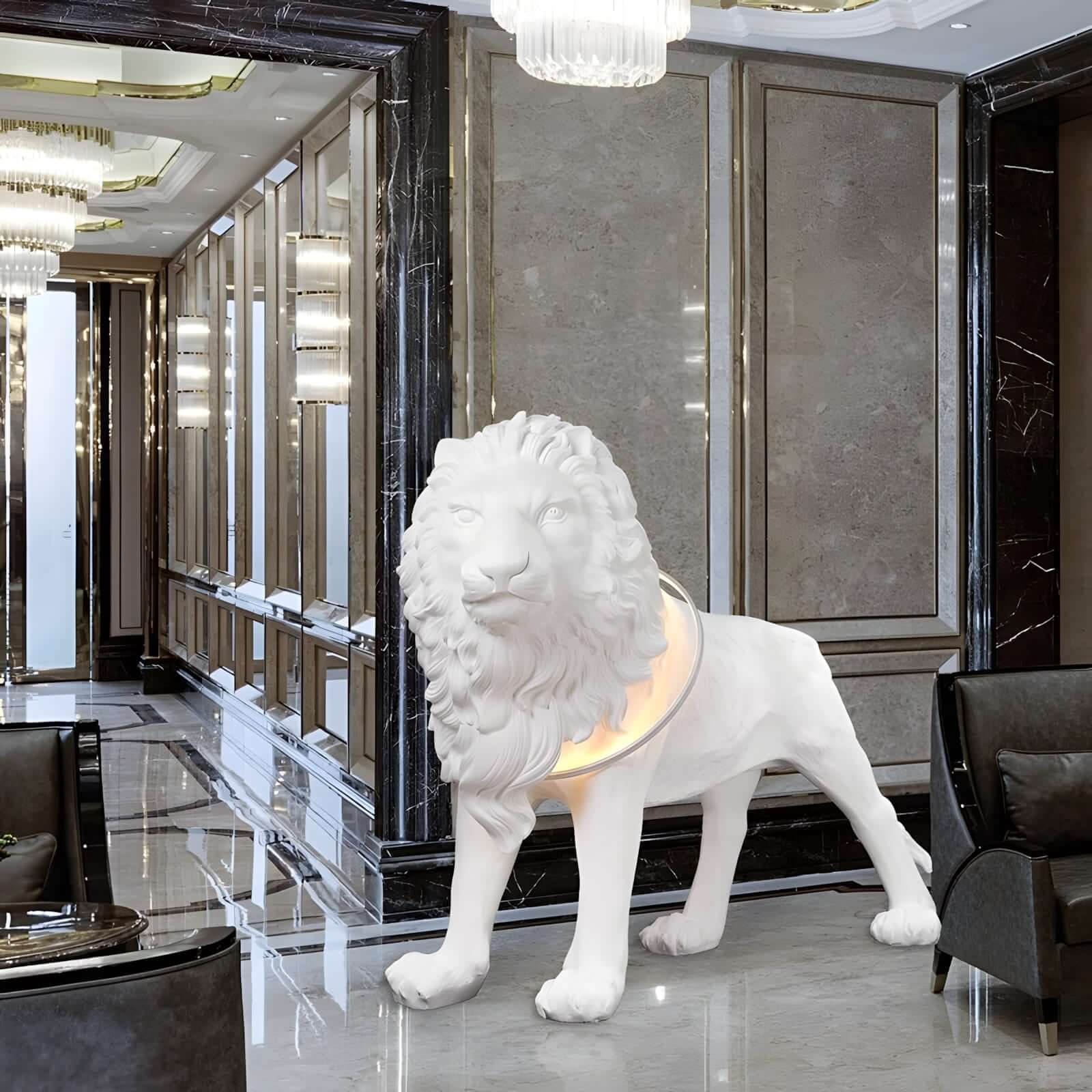 Lion King Sculpture Floor Lamp