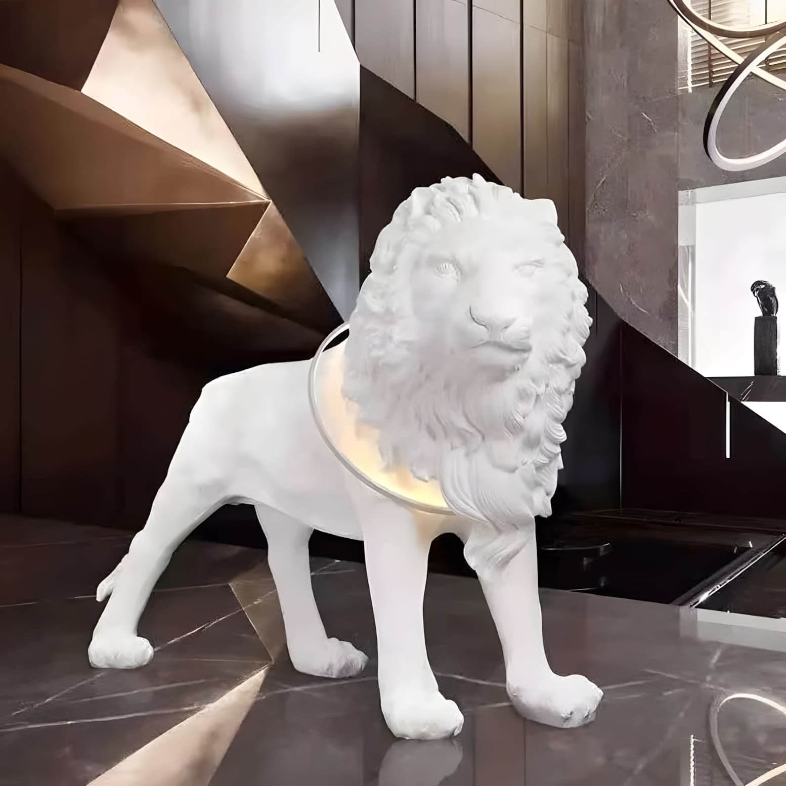 Lion King Sculpture Floor Lamp