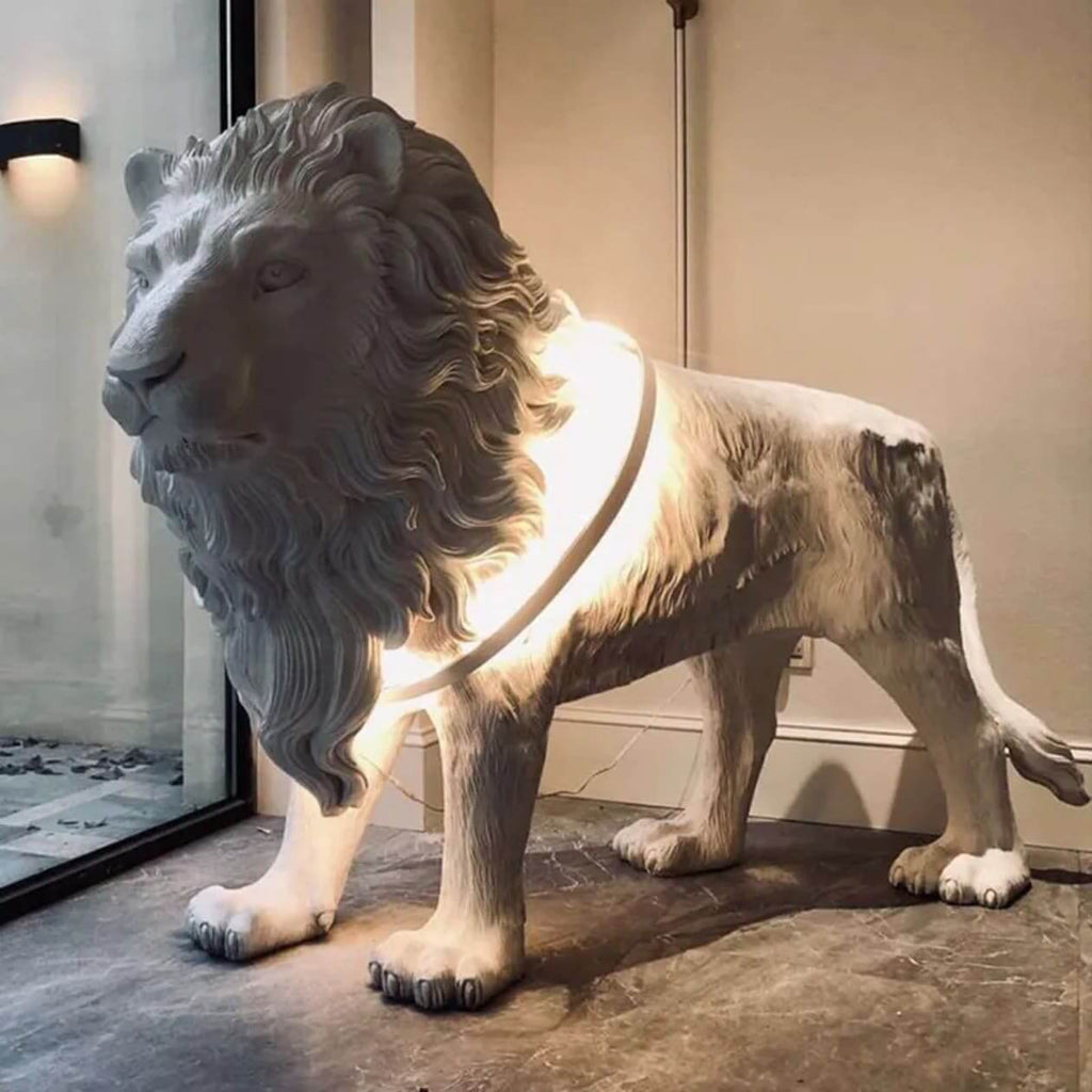 Lion King Sculpture Floor Lamp