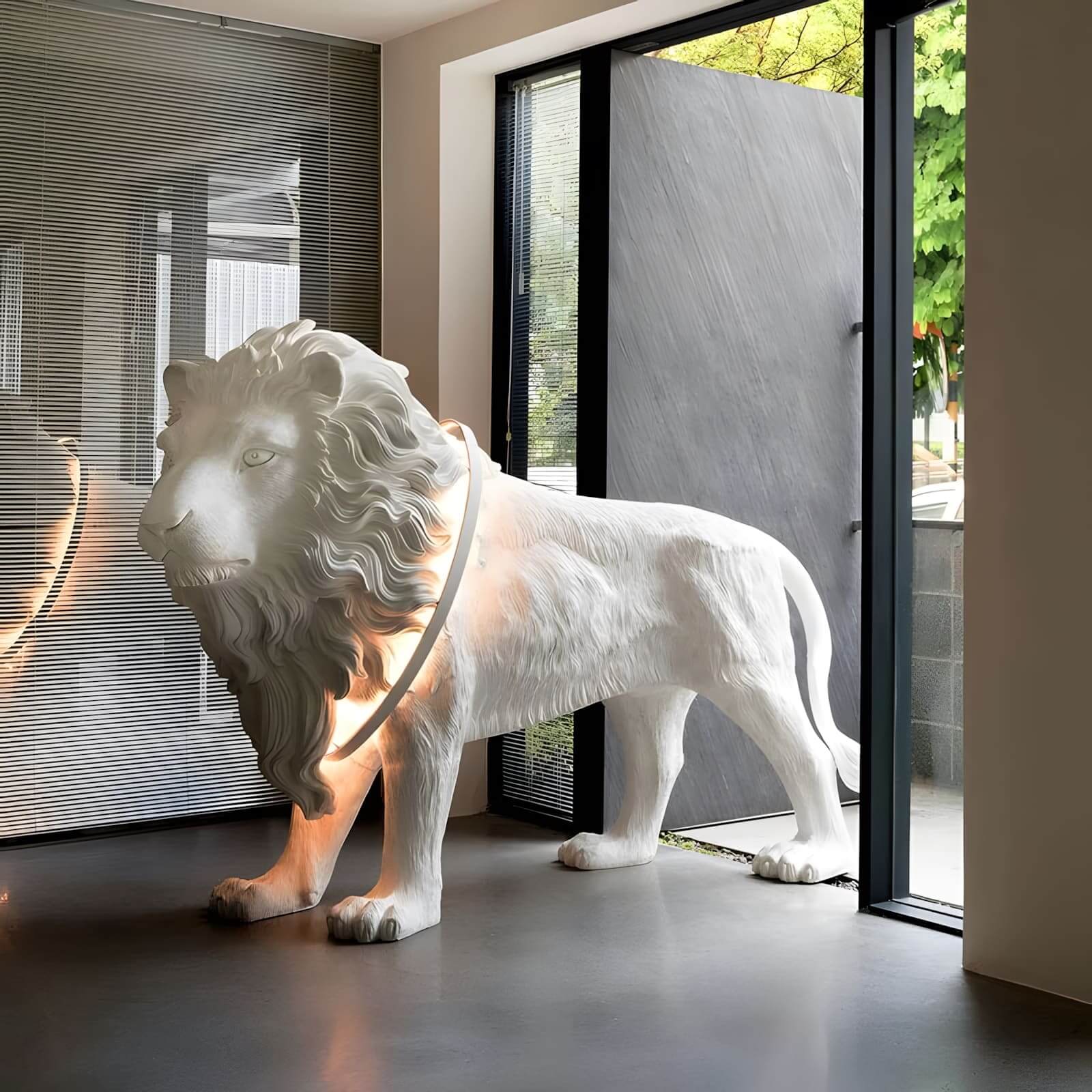 Lion King Sculpture Floor Lamp