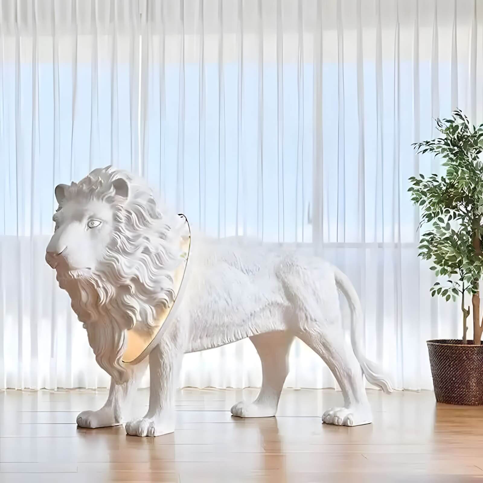 Lion King Sculpture Floor Lamp