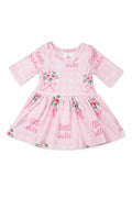 Little Sister Floral 3/4 Twirl Bodysuit