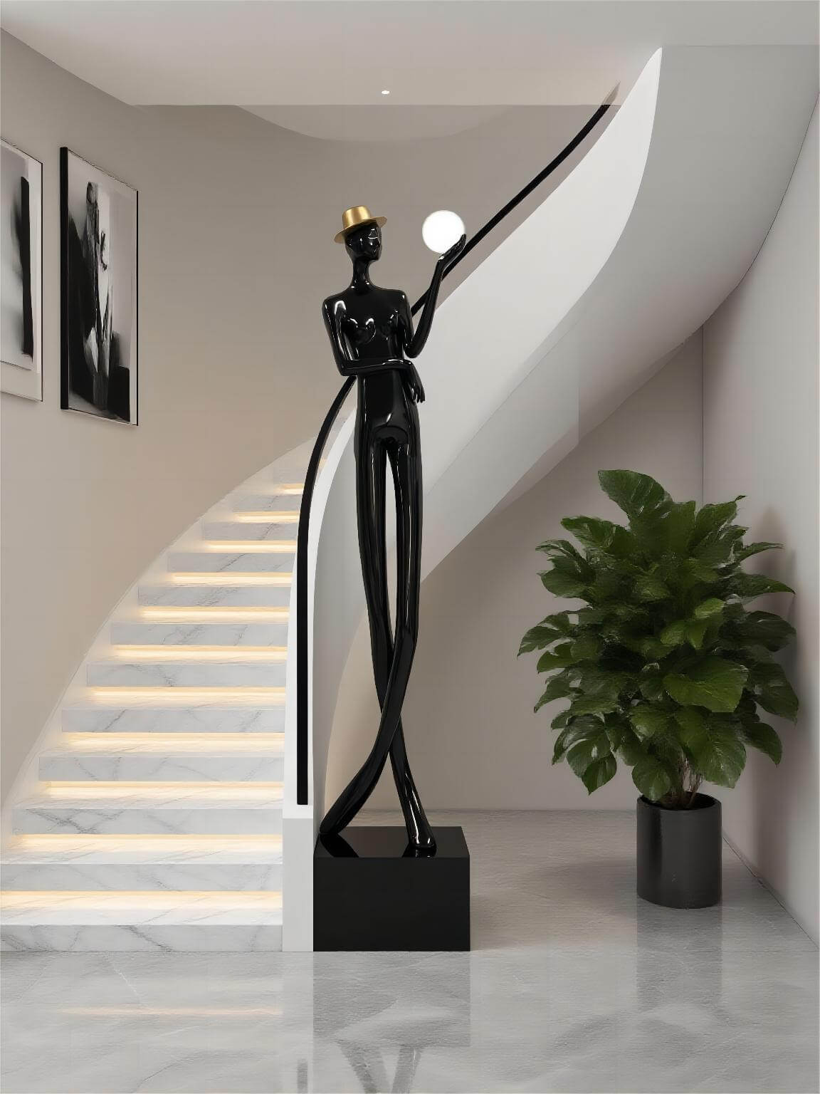 Lomexa Sculptural Floor Lamp