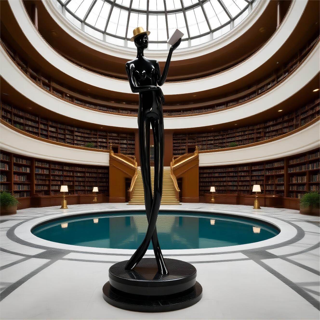 Lomexa Sculptural Floor Lamp