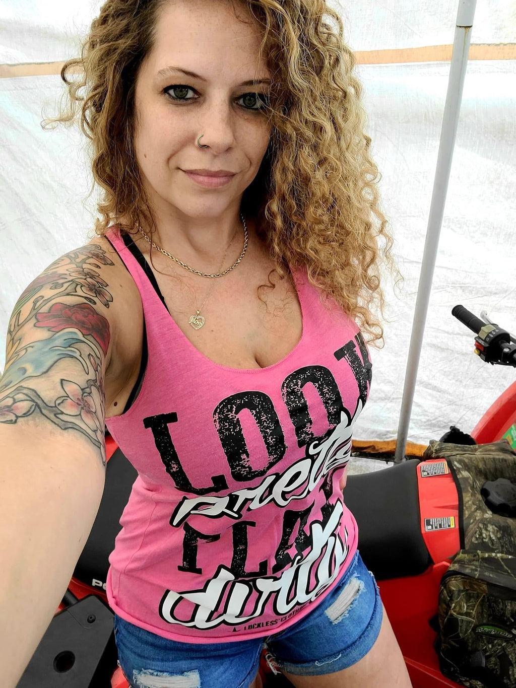Look Pretty Play Dirty Tank Top