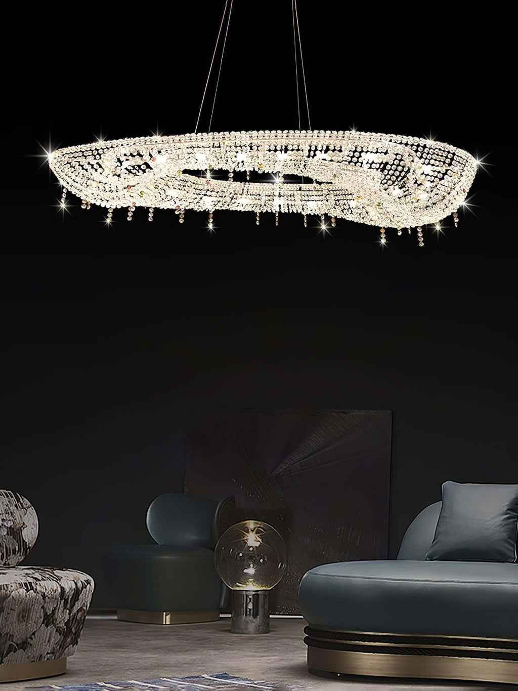 Lumori Oval Chandelier