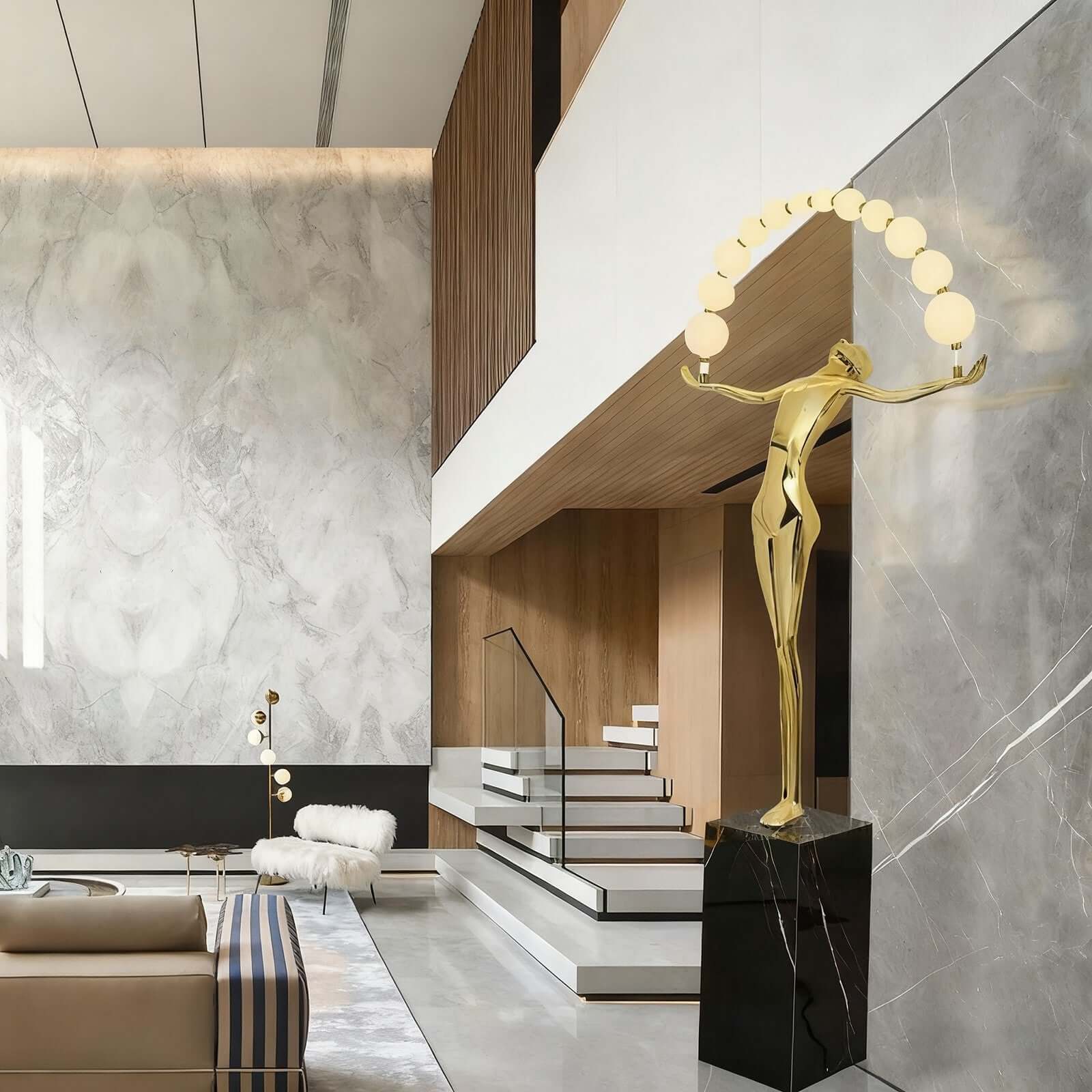 Lunari Sculpture Floor Lamp