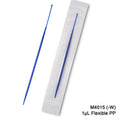 MTC Bio M4015-W Inoculating loops, flexible PP, sterile, individually wrapped, 1µl, 1000/pk