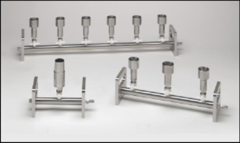 Advantec 351130 Holder(Manifolds) SS3X HYDROLAB SINGLE MANIFOLD 3xVALVE