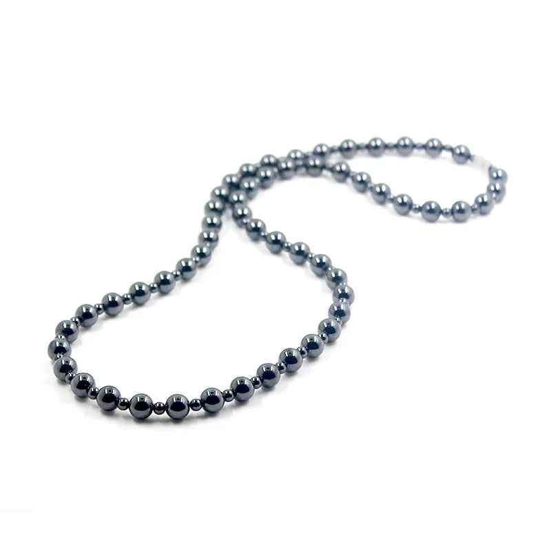 hematite necklace Round Beads Beaded Necklace